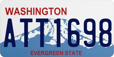 WA license plate ATT1698