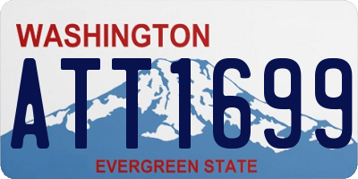 WA license plate ATT1699