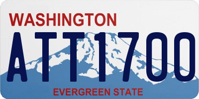 WA license plate ATT1700