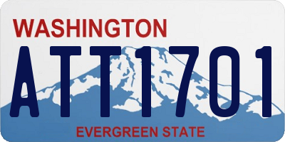 WA license plate ATT1701