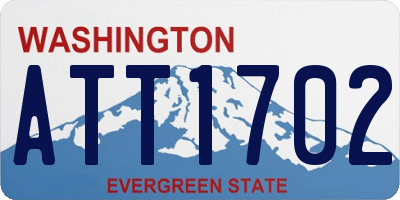 WA license plate ATT1702