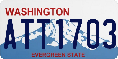WA license plate ATT1703