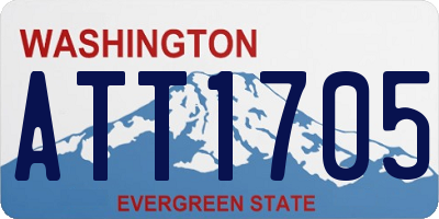 WA license plate ATT1705