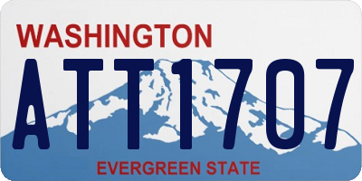 WA license plate ATT1707