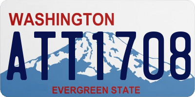 WA license plate ATT1708