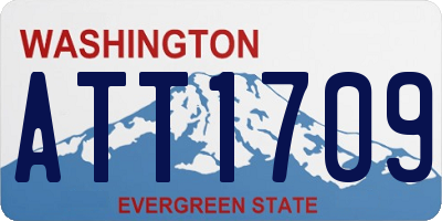 WA license plate ATT1709