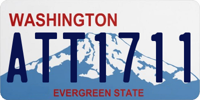 WA license plate ATT1711