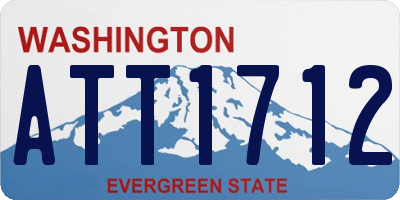 WA license plate ATT1712