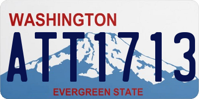 WA license plate ATT1713