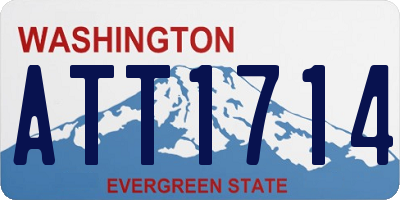 WA license plate ATT1714