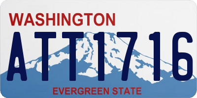 WA license plate ATT1716