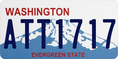 WA license plate ATT1717