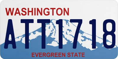 WA license plate ATT1718