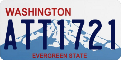 WA license plate ATT1721