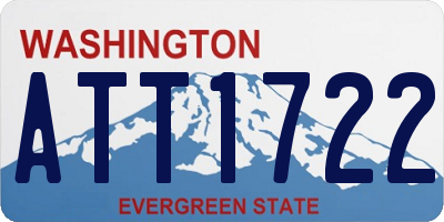 WA license plate ATT1722