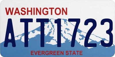 WA license plate ATT1723