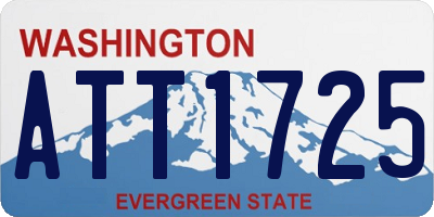 WA license plate ATT1725
