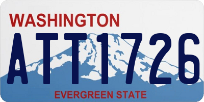 WA license plate ATT1726