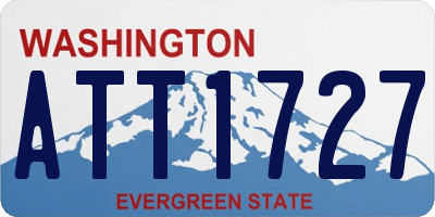 WA license plate ATT1727