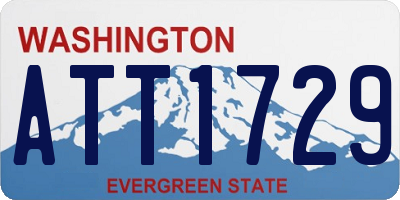 WA license plate ATT1729