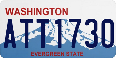 WA license plate ATT1730