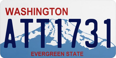 WA license plate ATT1731