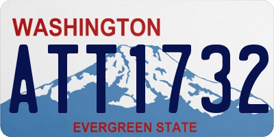 WA license plate ATT1732