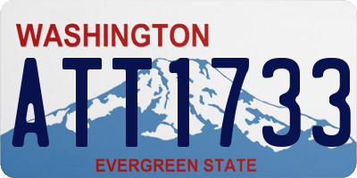 WA license plate ATT1733