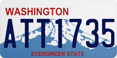 WA license plate ATT1735
