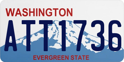 WA license plate ATT1736