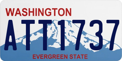 WA license plate ATT1737