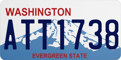 WA license plate ATT1738