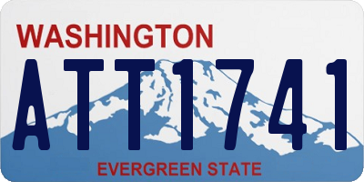 WA license plate ATT1741