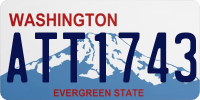WA license plate ATT1743