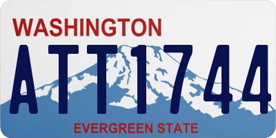 WA license plate ATT1744