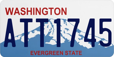 WA license plate ATT1745