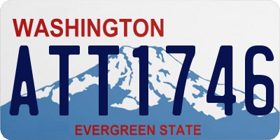 WA license plate ATT1746