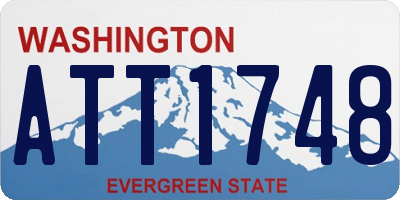 WA license plate ATT1748
