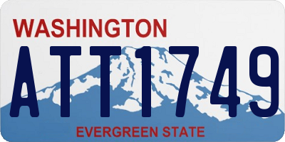 WA license plate ATT1749