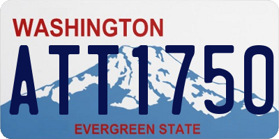WA license plate ATT1750