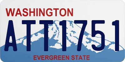 WA license plate ATT1751