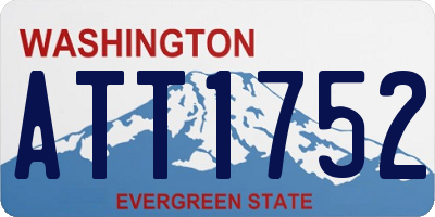 WA license plate ATT1752