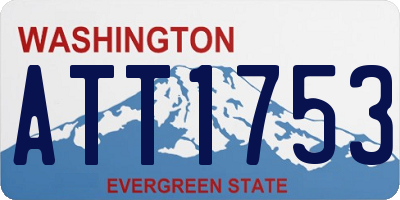 WA license plate ATT1753