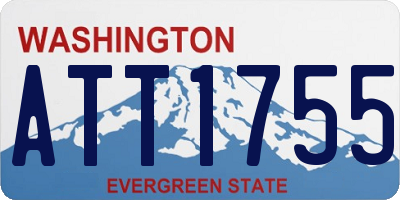 WA license plate ATT1755