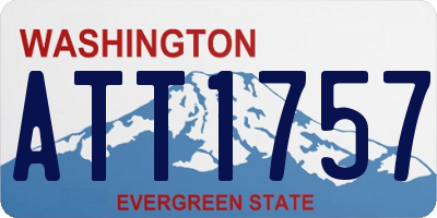 WA license plate ATT1757