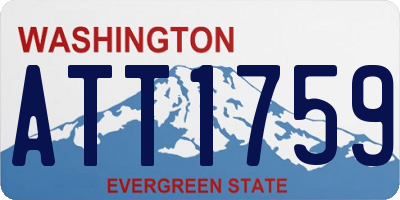 WA license plate ATT1759