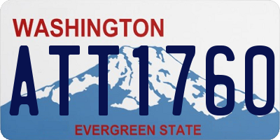 WA license plate ATT1760