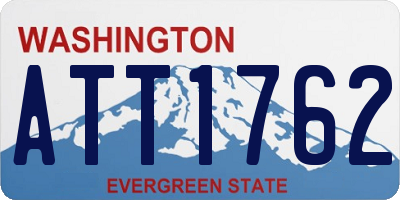 WA license plate ATT1762