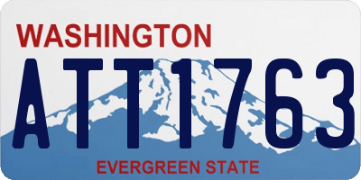 WA license plate ATT1763