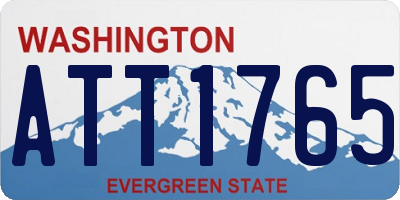 WA license plate ATT1765